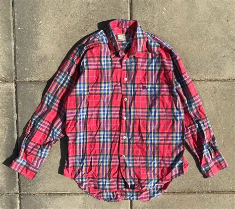 burberry plaid flannel|burberry flannel shirt oversized.